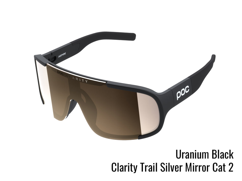 Poc cycling glasses Black and silver.