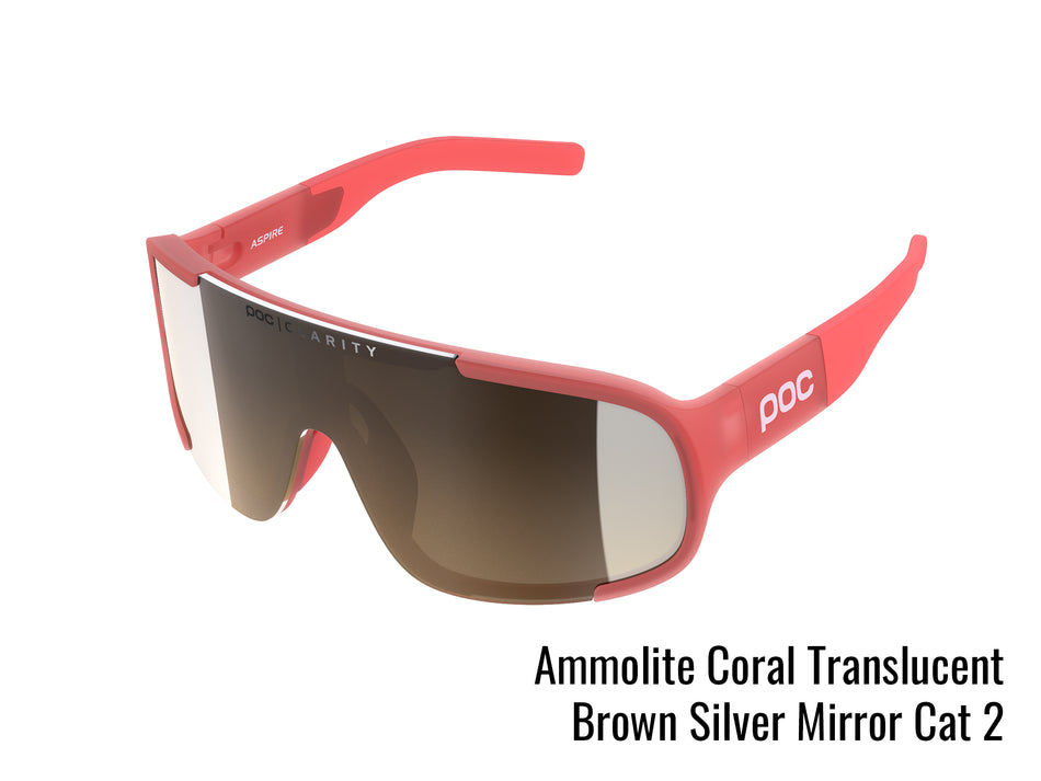 Poc cycling glasses coral and brown