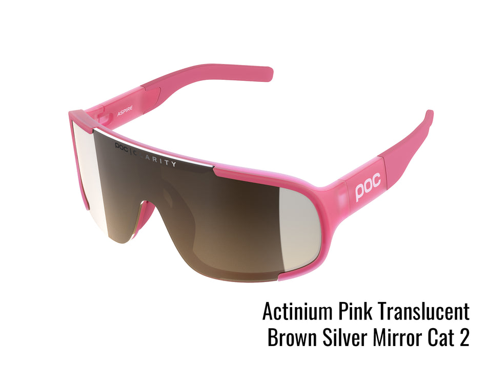 Poc cycling glasses Pink and silver mirrored