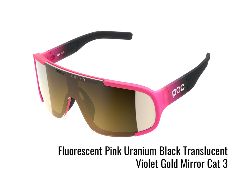 Poc cycling glasses pink and gold