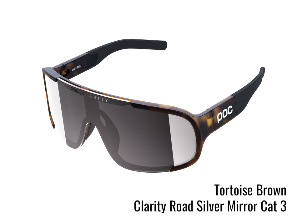 Poc cycling glasses brown  and silver.