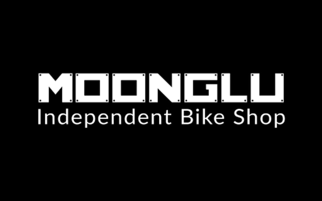 Moonglu logo on black background
